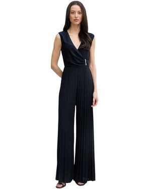 GAUDI Gefalteter Wickel-Jumpsuit - Schwarz