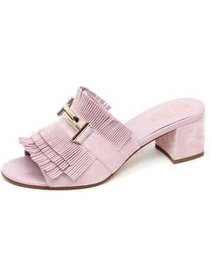 Tod's Heeled Mules - Pink