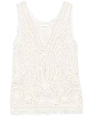 P.A.R.O.S.H. Sleeveless Tops - Blanc