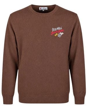 MC2 Saint Barth Round-Neck Knitwear - Brown