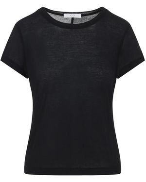 Co. Crewneck Kurzarm T-Shirt - Schwarz