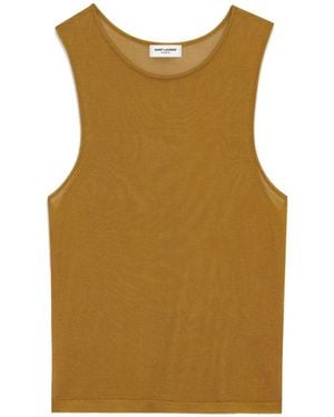 Saint Laurent Sleeveless Tops - Green