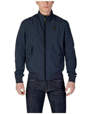 Blauer Bomber Jackets - Blue