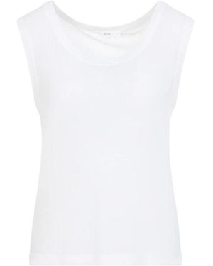 Co. Sleeveless Tops - White
