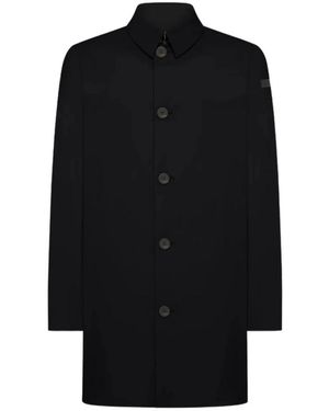 Rrd Blaue Leichte Jacke Mit Hemdkragen - Schwarz
