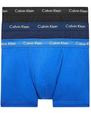 Calvin Klein Classic Boxer Trunk 3Er-Pack Unterwäsche - Blau