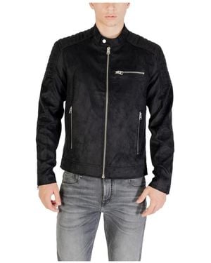 Only & Sons Leather Jackets - Black