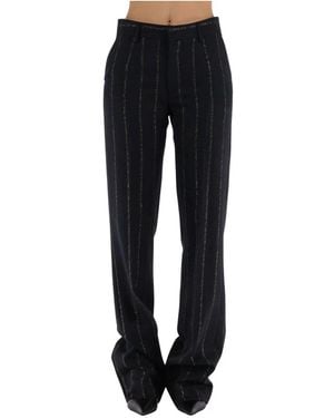 Alessandra Rich Straight Trousers - Nero