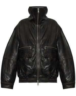 AllSaints Leather Jackets - Negro
