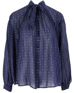 forte_forte Overhemden ,Blauw ,Katoen My Shirt