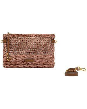 Gianni Chiarini Tassen ,Roze ,Nefeli Pouch Bag - Bruin