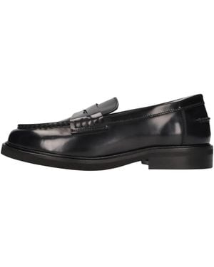 POESIE VENEZIANE Schoenen ,Blauw ,Leer Abrasivato Loafers - Zwart