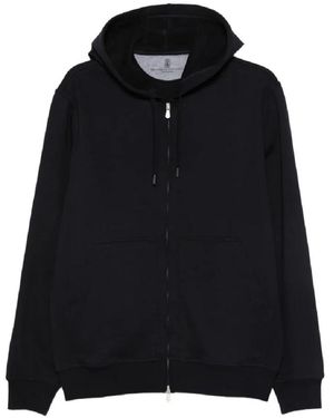Brunello Cucinelli Hoodie Comfort Stijl Casual Uitstapjes - Zwart