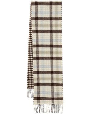 Marc O' Polo Accessoires ,Veelkleurig ,Wol Plaid Wool Scarf - Naturel