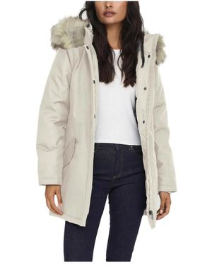 ONLY Lange Parka Jas - Grijs