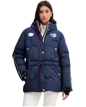 Rossignol Jcc Patch-Embellished Down Jacket - Blauw