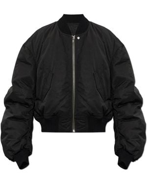Rick Owens Secchia Flight Jacket - Zwart