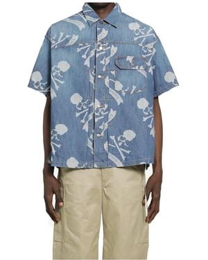 MASTERMIND WORLD Short Sleeve Shirts - Azul