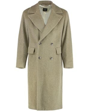 HUGO Double-Breasted Coats - Verde