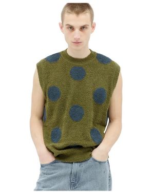 Brain Dead Sleeveless Knitwear - Verde