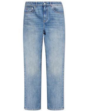 McQueen Jeans ,Blauw ,Denim Straight-Leg Jeans