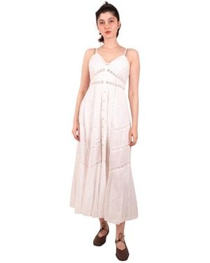LoveShackFancy Kleedjes ,Wit ,Esilda Dress - Roze