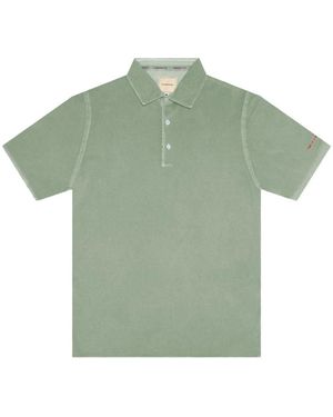 Tramarossa Grünes Baumwoll-Poloshirt Mit Logo