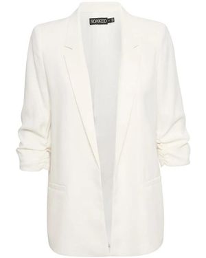 Soaked In Luxury Blazers - White