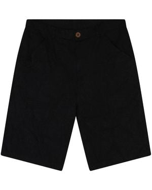 Comme des Garçons Schwarze Sartorial-Shorts Mit Knopf Und Reißverschluss