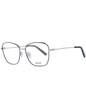 Bally Burgundy Optical Frames - Metallic