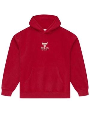 Mitchell & Ness Fitness ,Rood ,Katoen Ncaa Core Essentials Fleece Hoodie