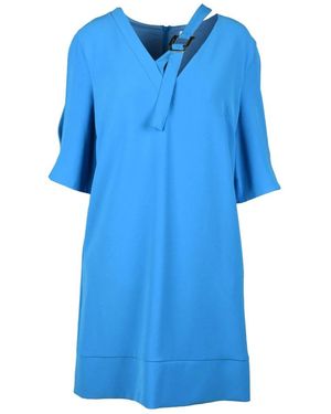SIMONA CORSELLINI Short Dresses - Blue