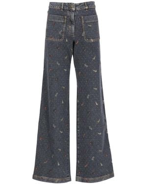 Etro Wide Jeans - Grijs