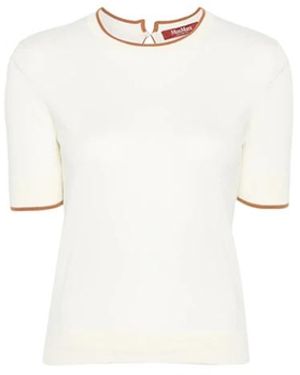 Max Mara Trui Met Ronde Hals - Wit