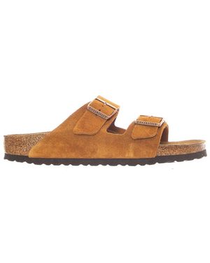 Birkenstock Sliders - Brown
