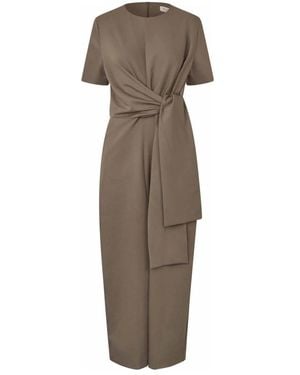 Masai Kleedjes ,Grijs ,Jumpsuits & Playsuits - Bruin