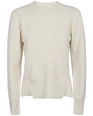 McQueen Knit Corset Pullover - Weiß
