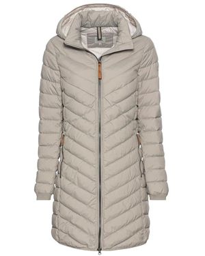 Camel Active Mantel Mit Fischgratmuster - Grau