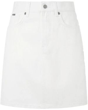Pepe Jeans Denim Skirts - Bianco
