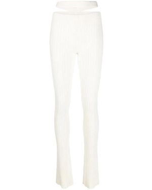 ANDREA ADAMO Wide Trousers - Blanc