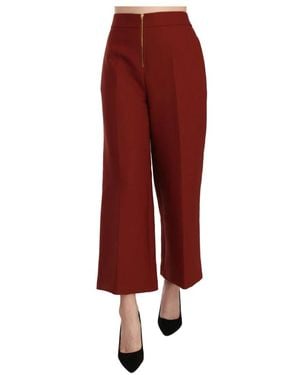 Jucca Cropped Trousers - Red