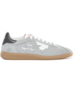 DSquared² Schoenen ,Blauw ,Leer Rebels Sneakers - Wit