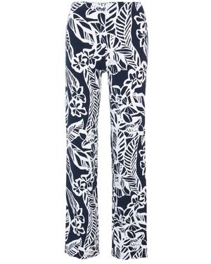 Doris S Straight Trousers - Bleu