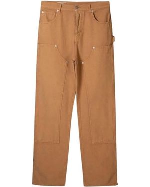 GARMENT WORKSHOP Straight Pants - Brown