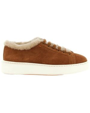 Santoni Cleanmount Sneakers - Braun