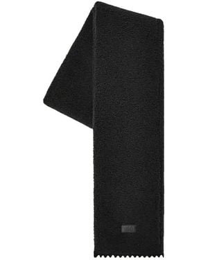UGG Accessoires ,Zwart ,Polyester Fluff Scalloped Sjaal