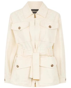 Roberto Cavalli Light Jackets - Natural