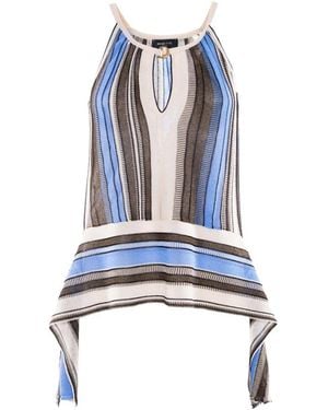 Nenette Top Aus Magliana-Viskose Mit Lurex - Blau