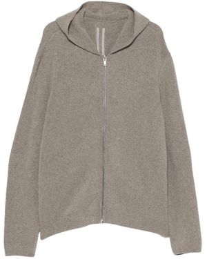 Rick Owens Zipped Hoodie - Grijs