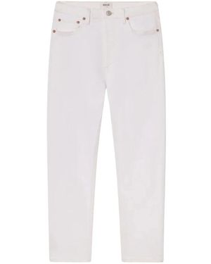 Agolde 90's Pinch Waist High Rise Straight - Wit